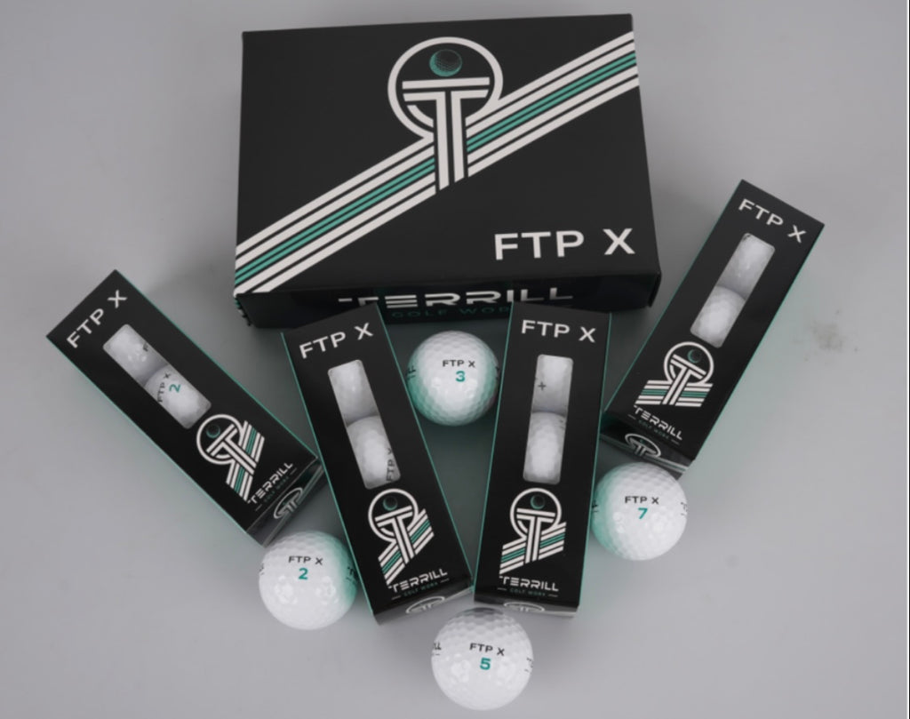 TERRILL GOLF WORX- FTP-X GOLF BALLS- DESIGNED TO MEET USGA STANDARDS